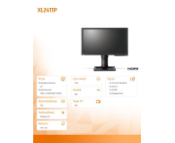 BenQ ZOWIE XL2411P czarny - 391415 - zdjęcie 10